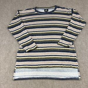 Bobeau‎ Women's Long Sleeve Soft Fall Multicolor Striped Knit Top Size M NWOT